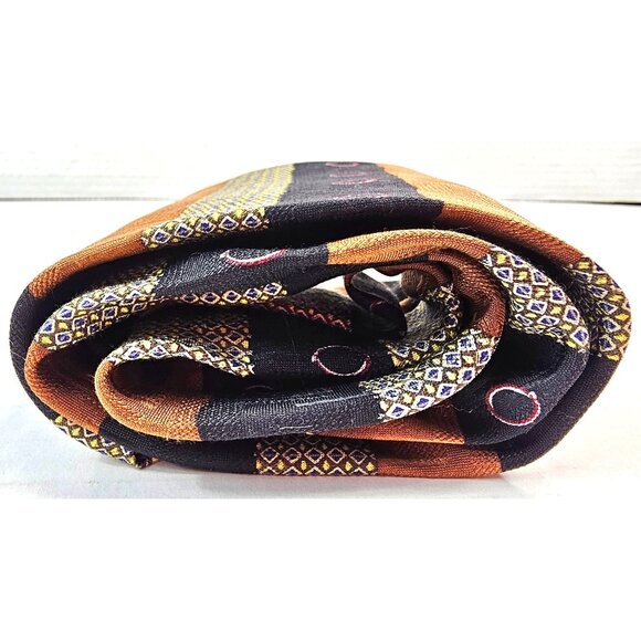 Vintage XMI Silk Handmade Tie Geometric Pattern Imported USA Mens Accessory - Picture 7 of 7
